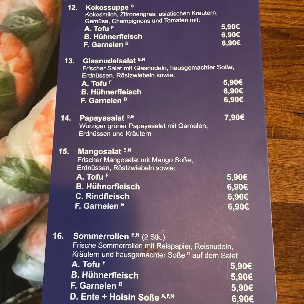 Speisekarte photo 5