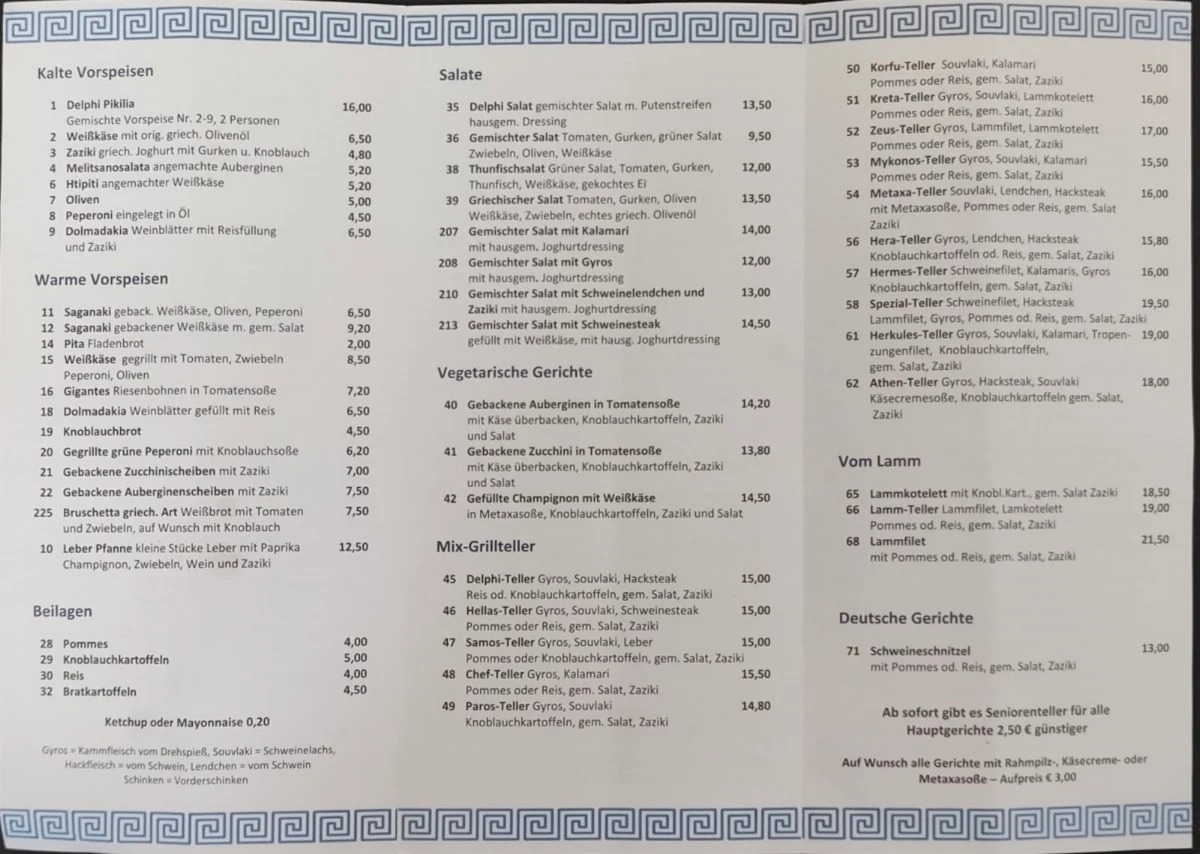 Speisekarte photo 3