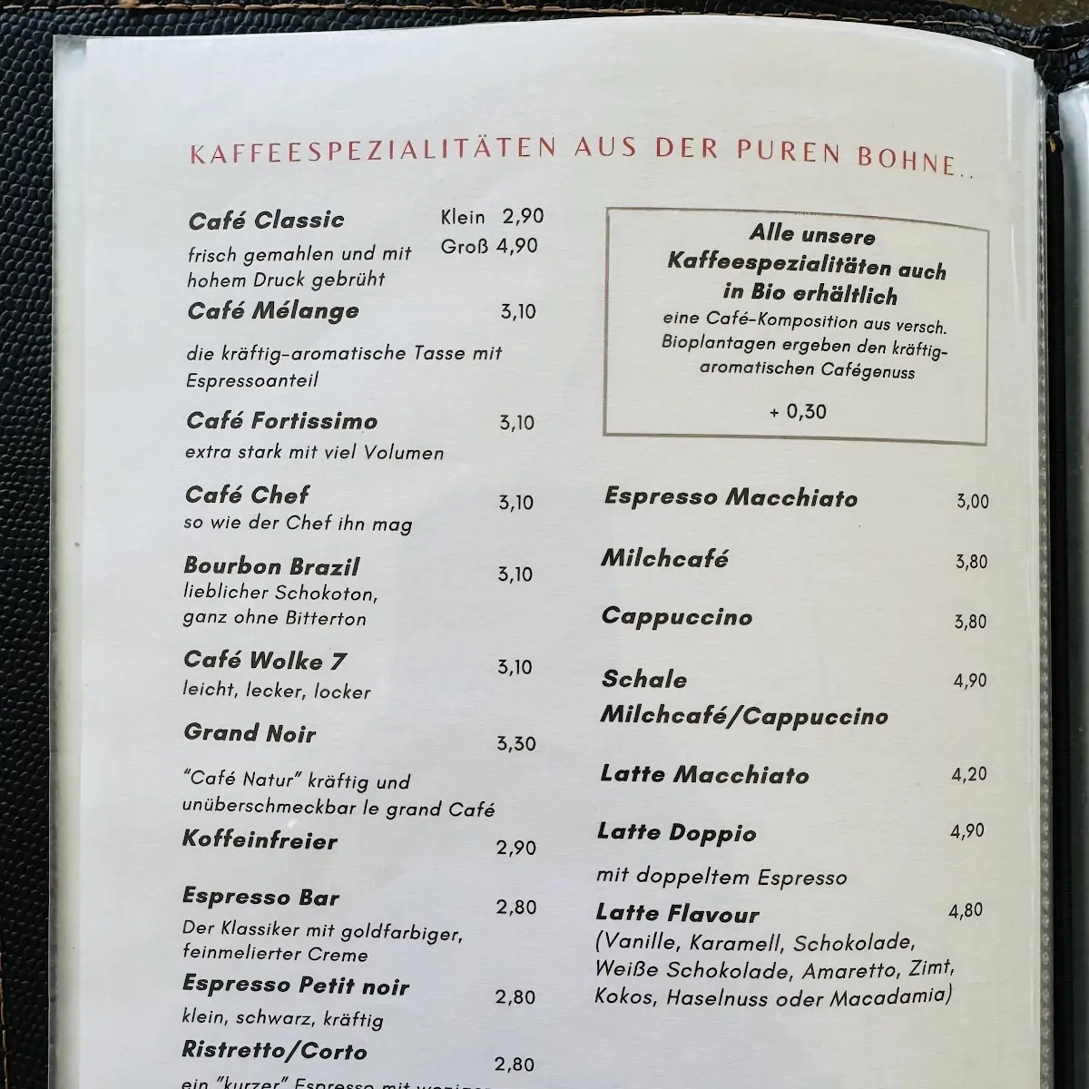 Speisekarte photo 1
