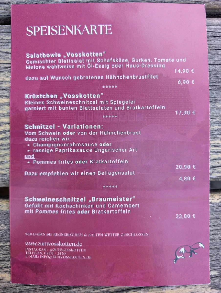 Speisekarte photo 1