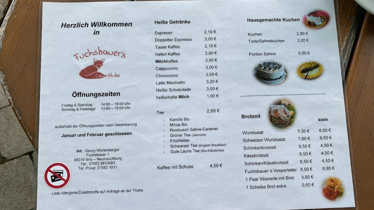 Speisekarte photo 1
