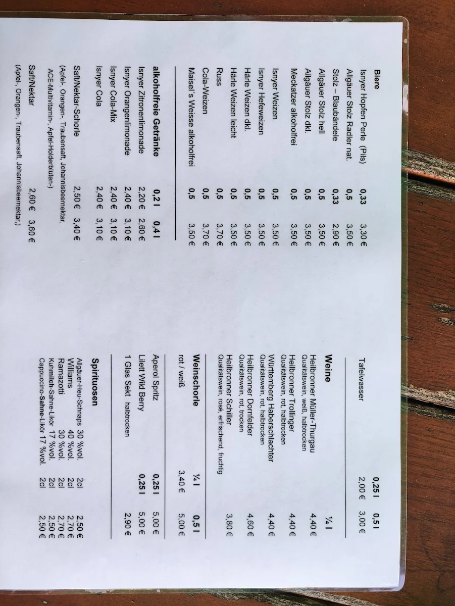 Speisekarte photo 6