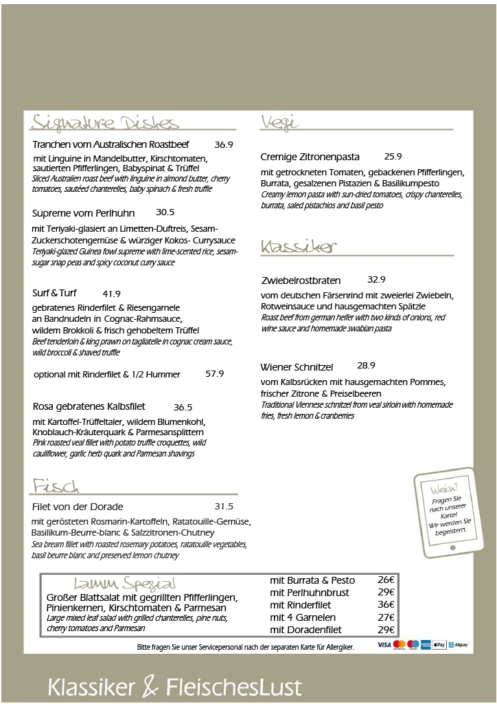 Speisekarte photo 1