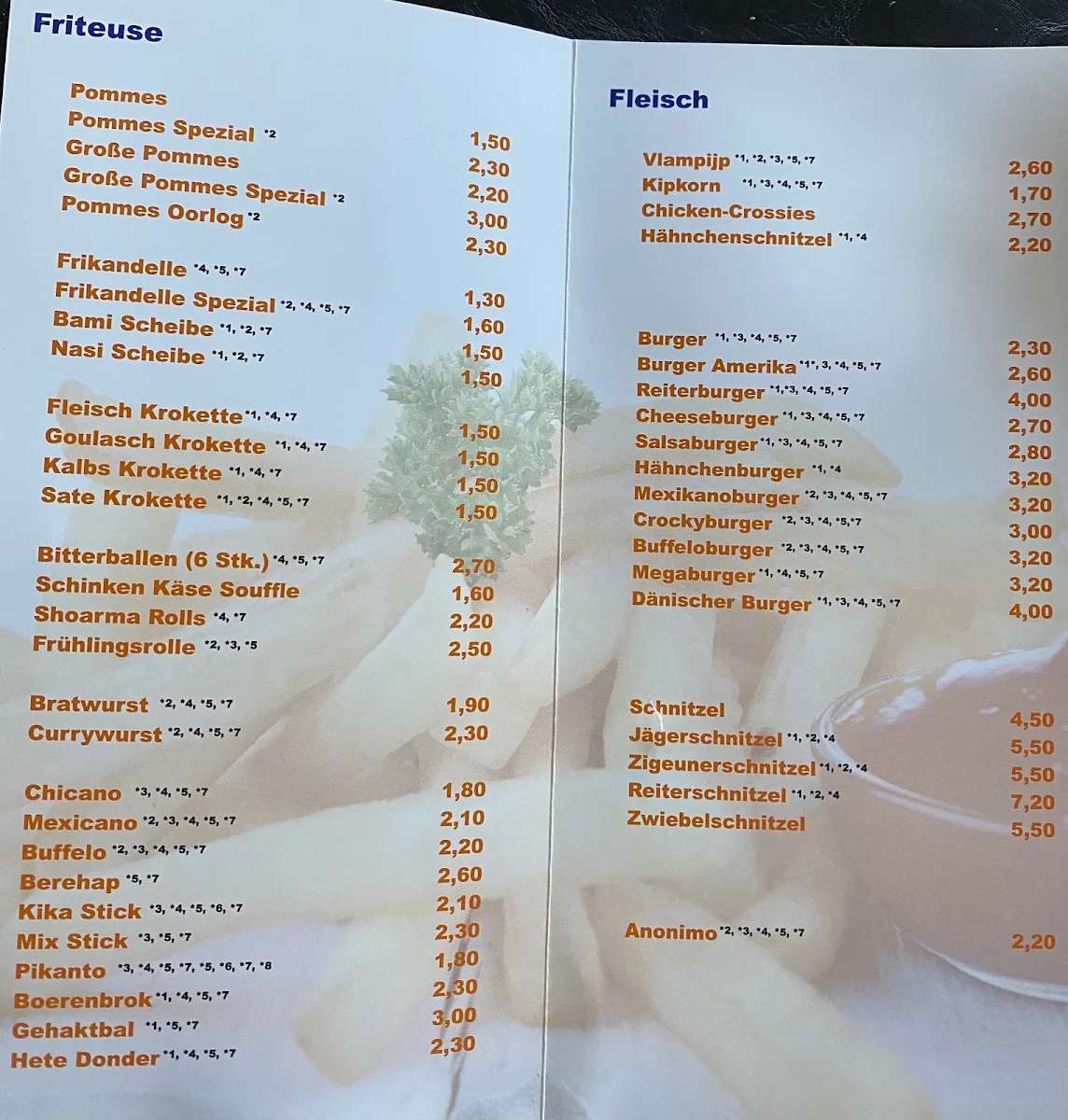 Speisekarte photo 3