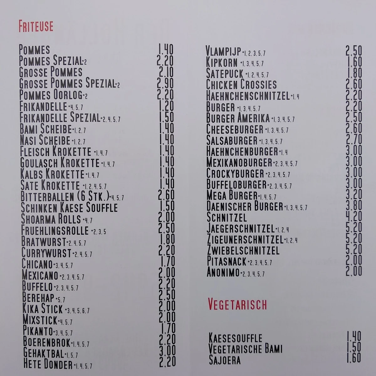Speisekarte photo 9