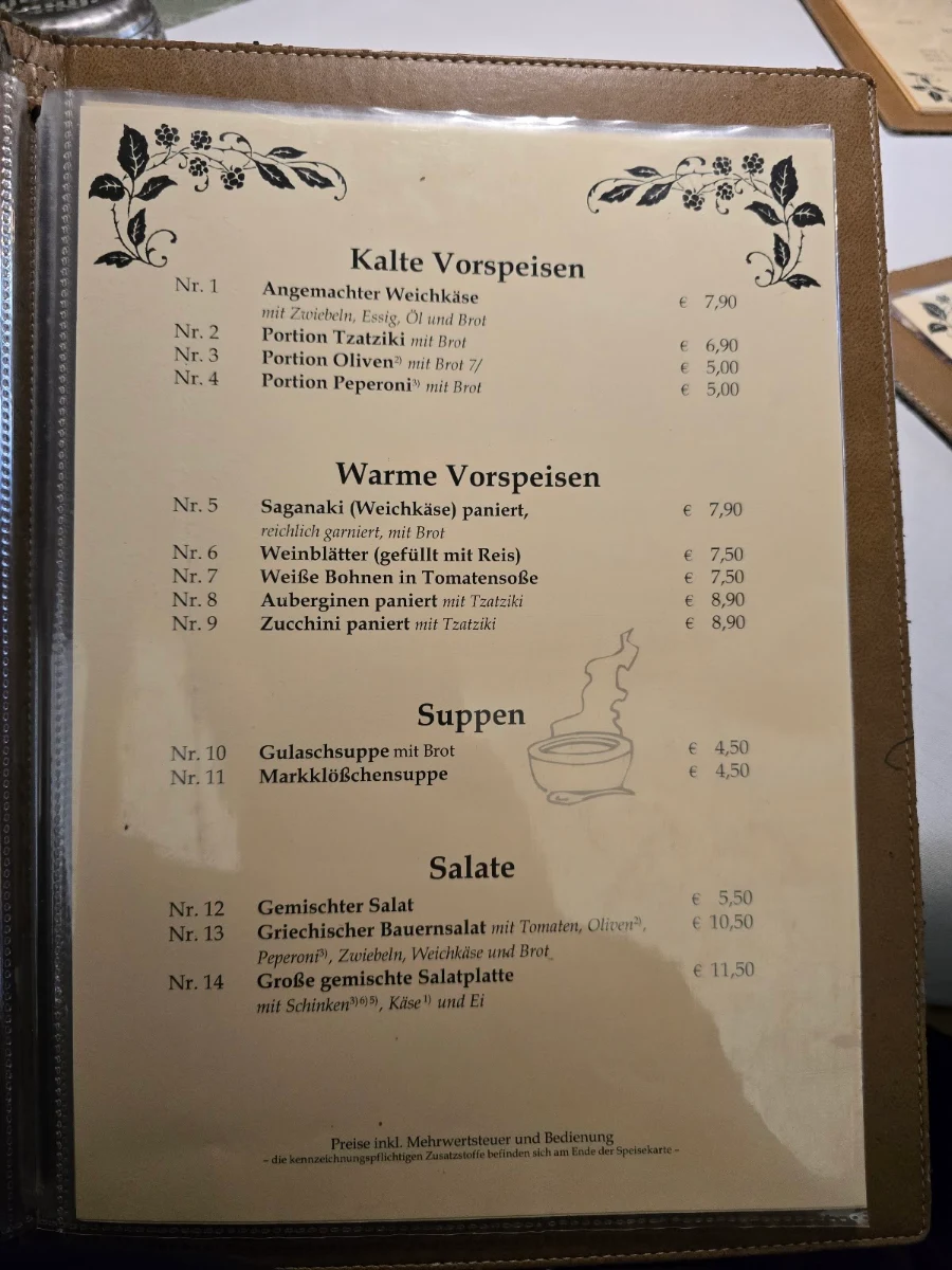 Speisekarte photo 2