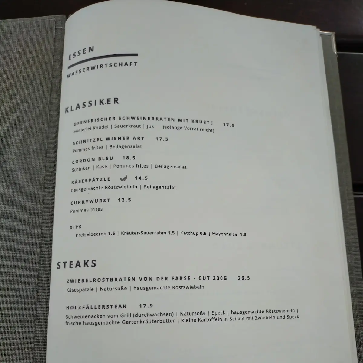 Speisekarte photo 1