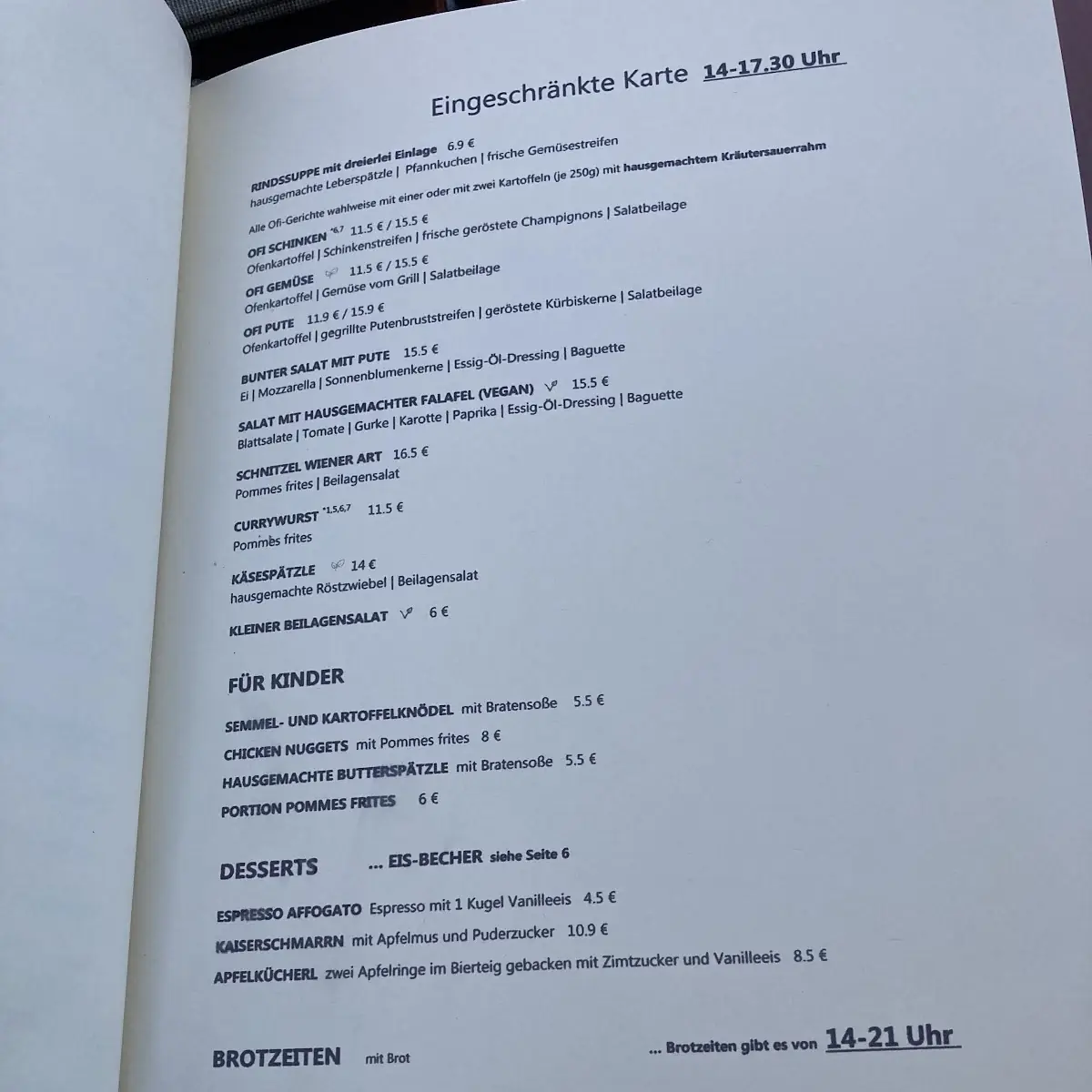 Speisekarte photo 7