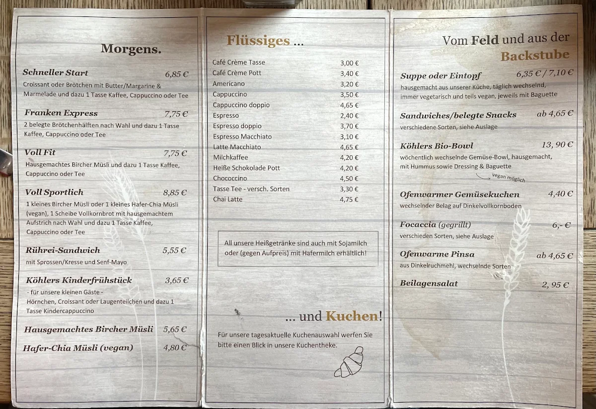 Speisekarte photo 1
