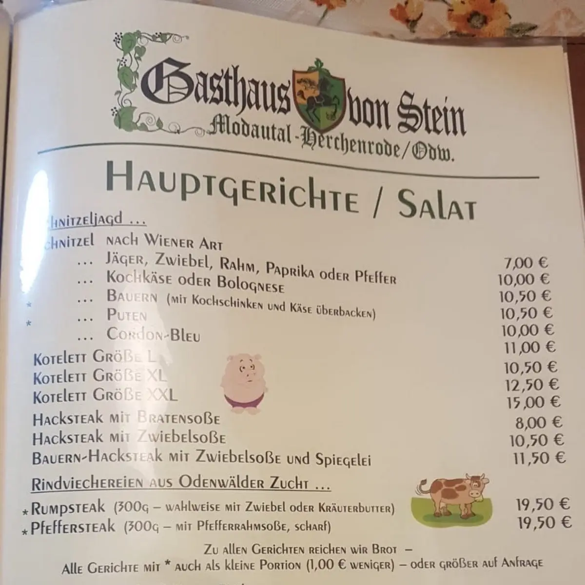 Speisekarte photo 2