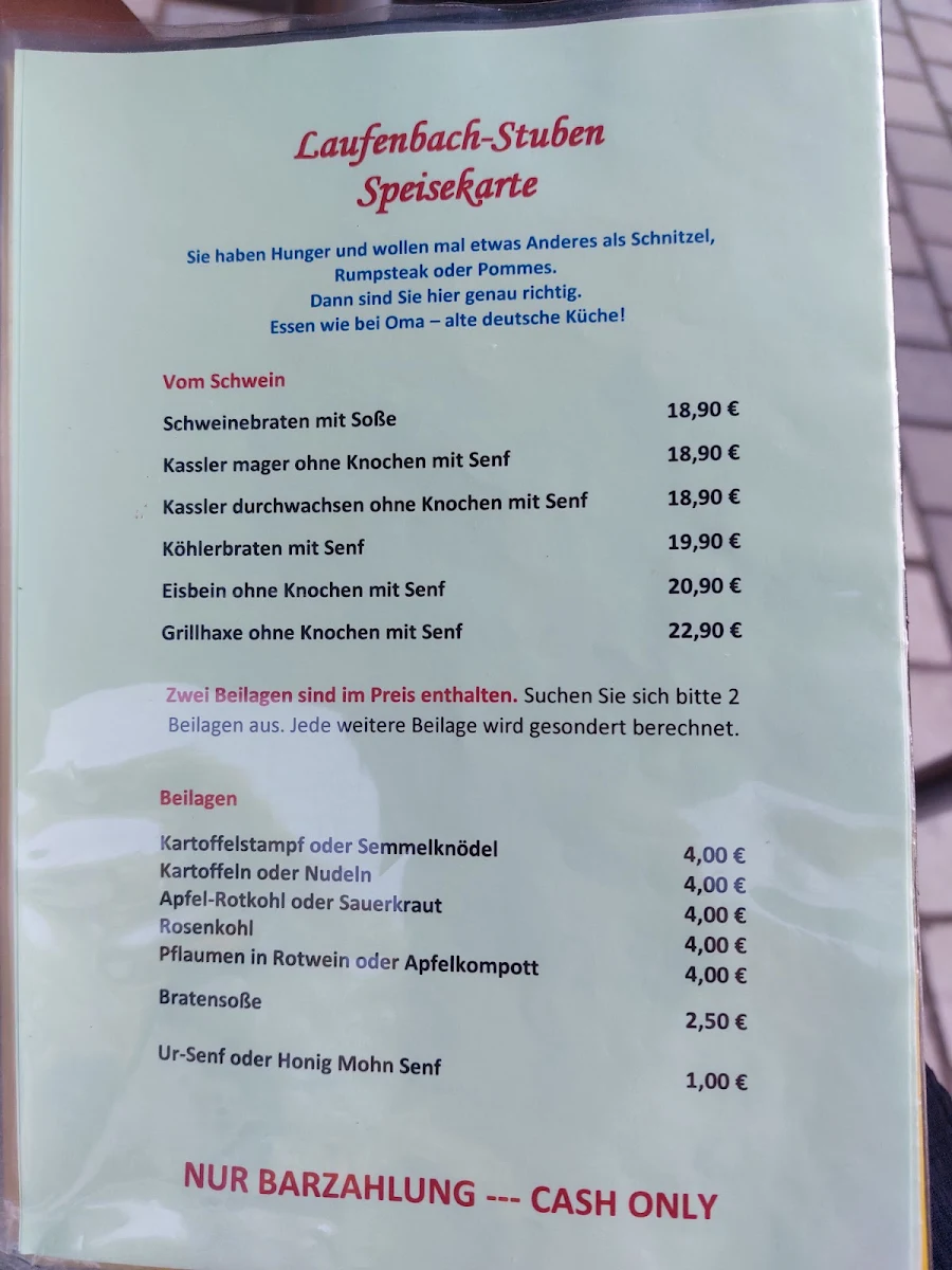 Speisekarte photo 1