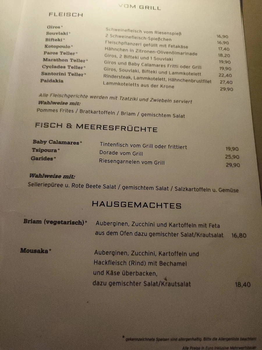 Speisekarte photo 1