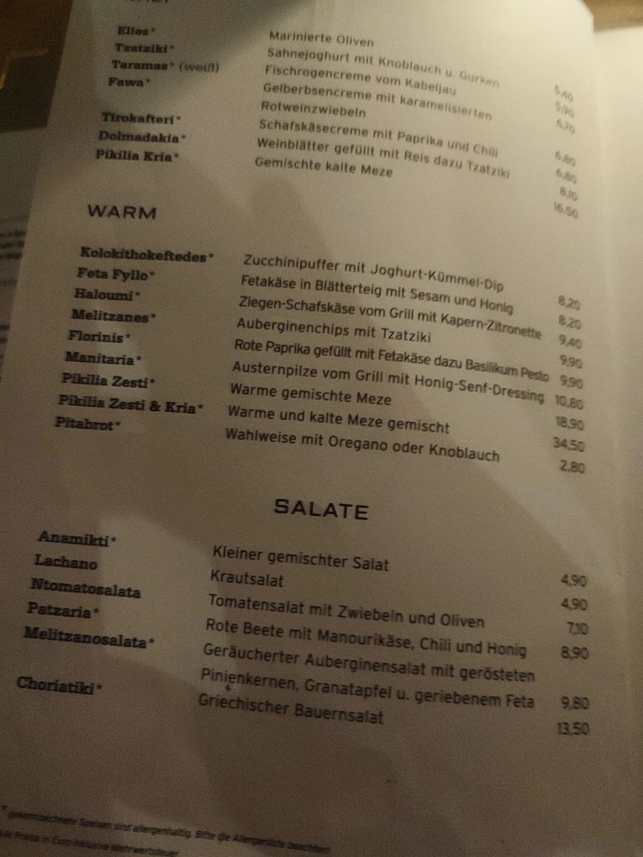 Speisekarte photo 2