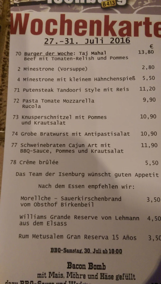 Speisekarte photo 6