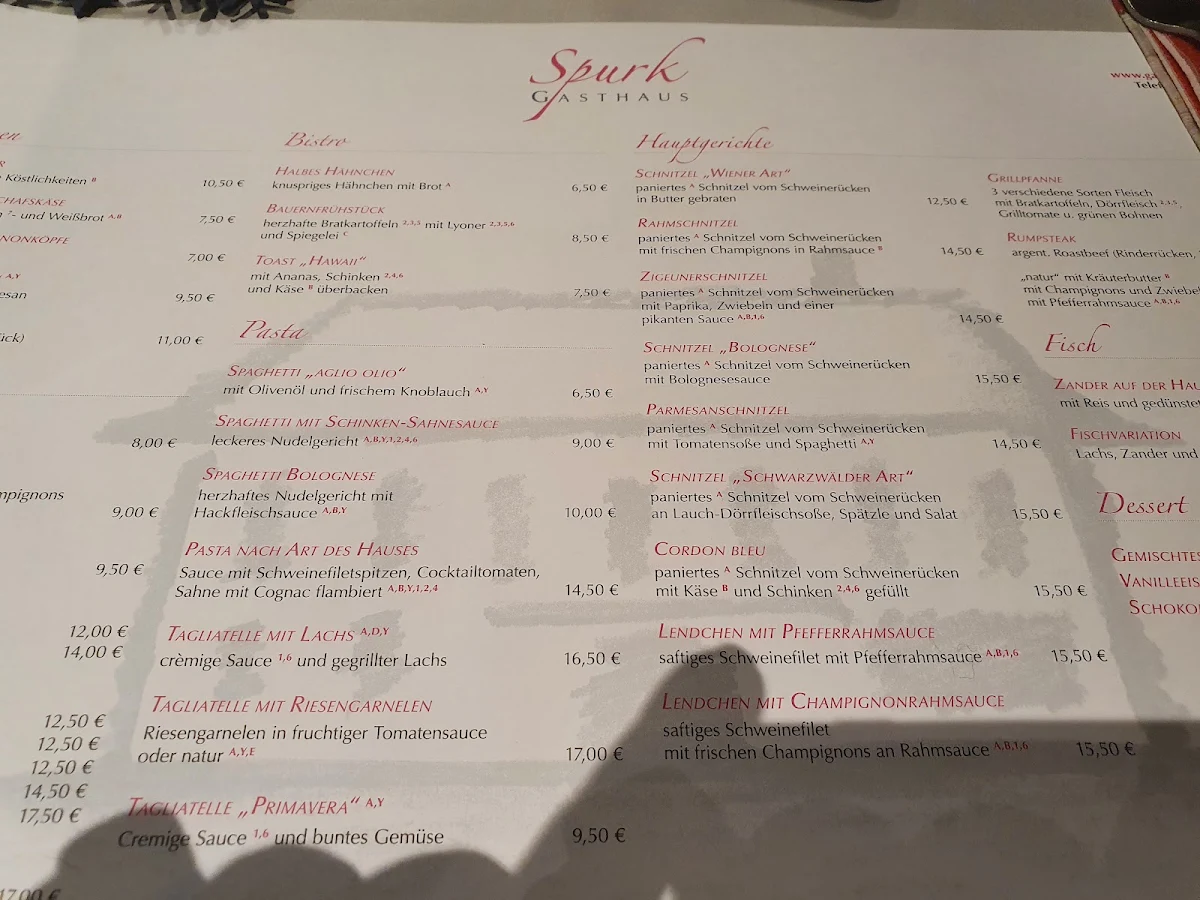 Speisekarte photo 2