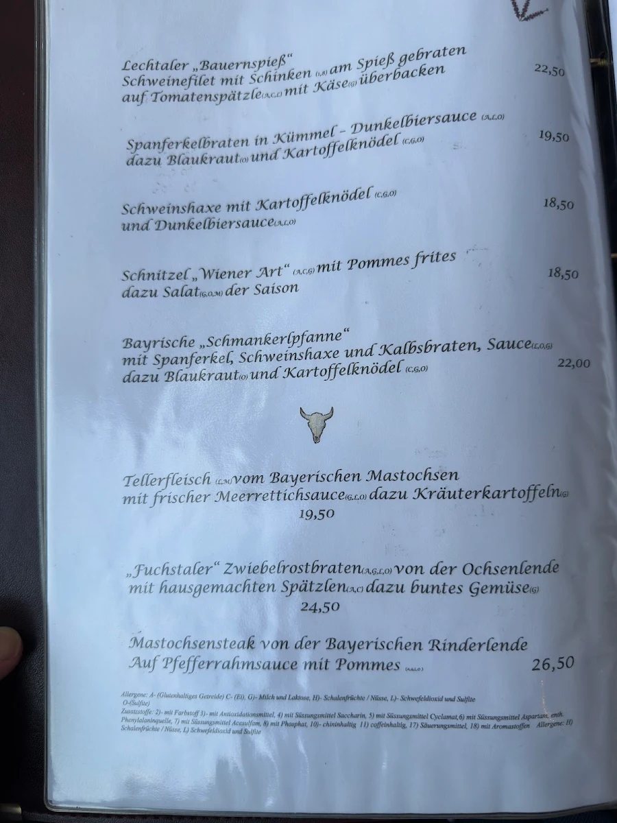Speisekarte photo 2