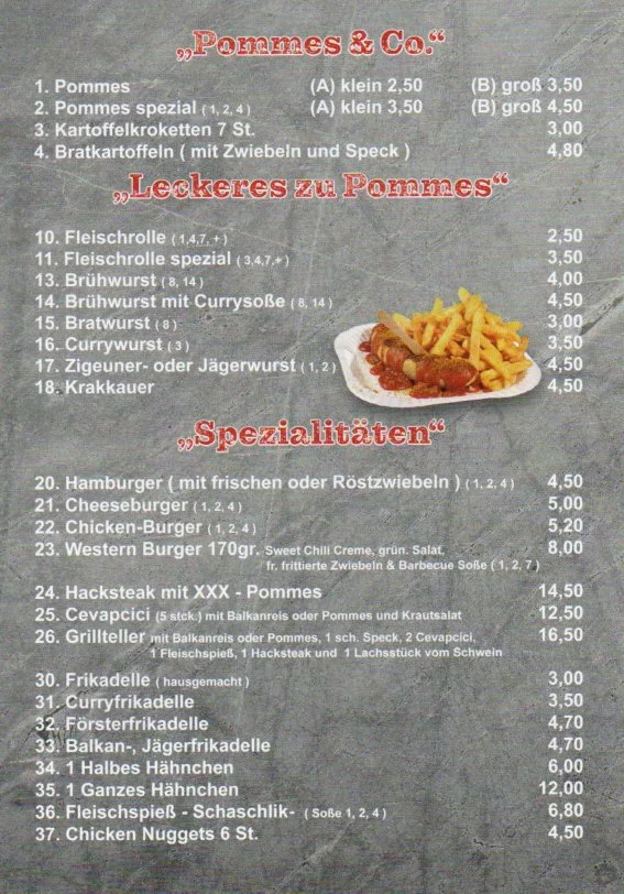 Speisekarte photo 1