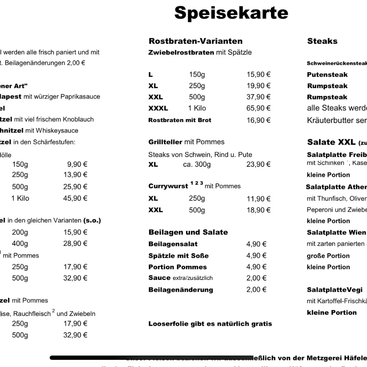 Speisekarte photo 9