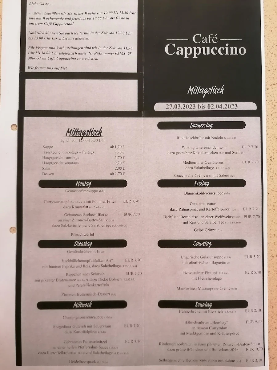 Speisekarte photo 2