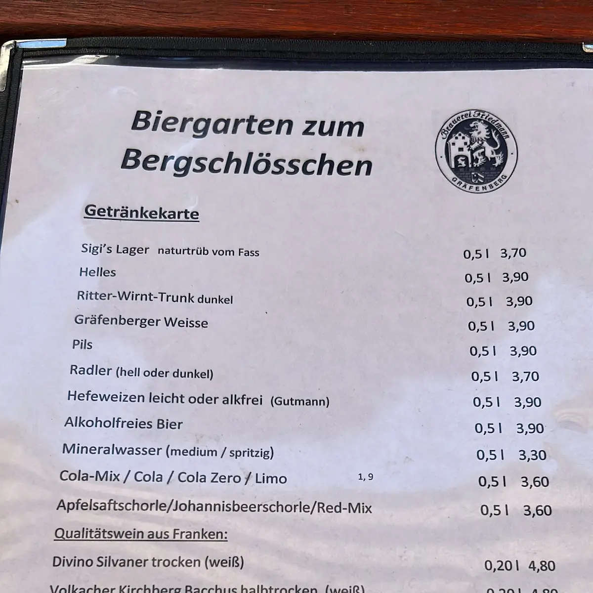 Speisekarte photo 1