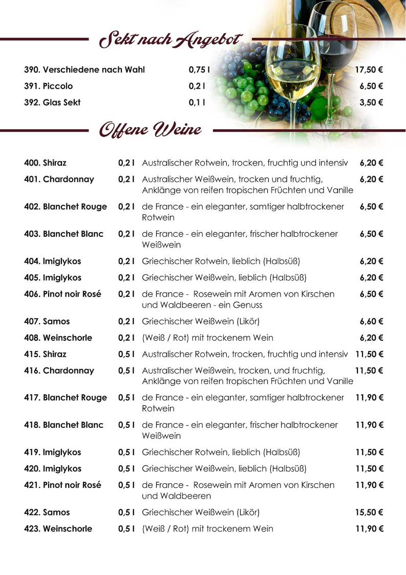Speisekarte photo 4