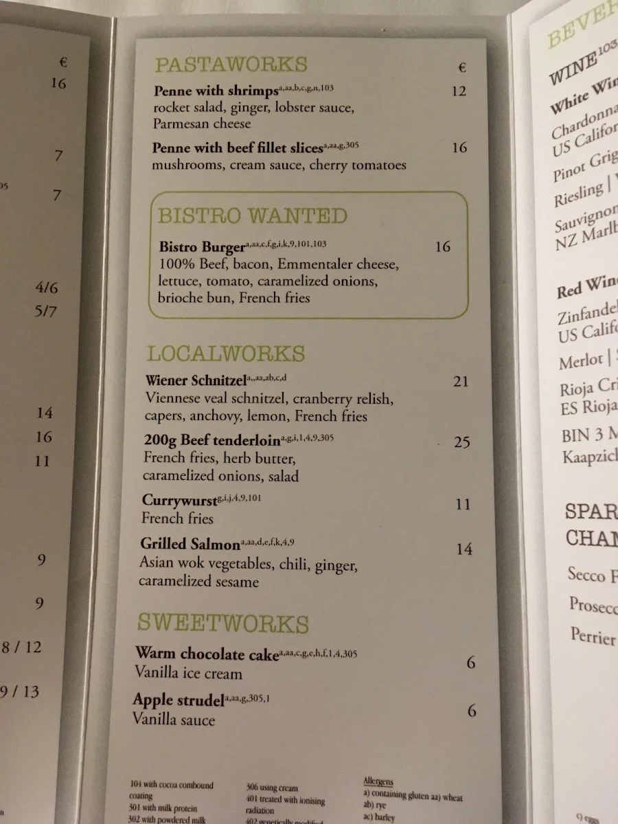Speisekarte, Kitchen & Bar at Courtyard