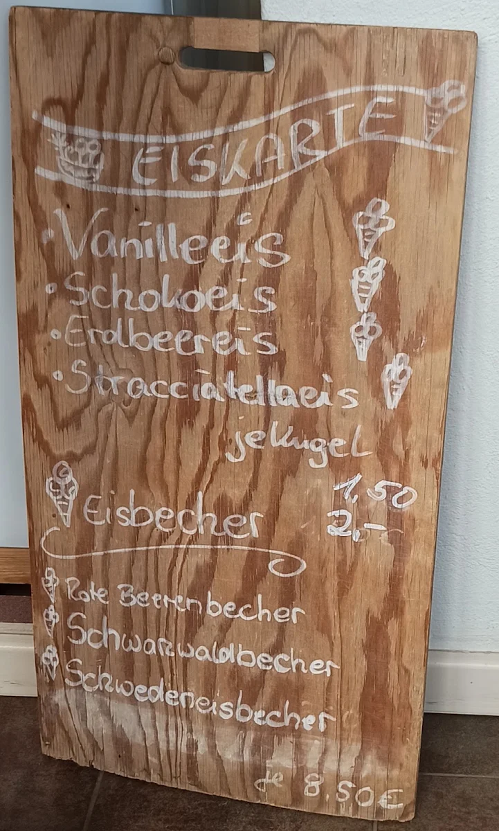 Speisekarte, Orangerie am Schloß Altdöbern
