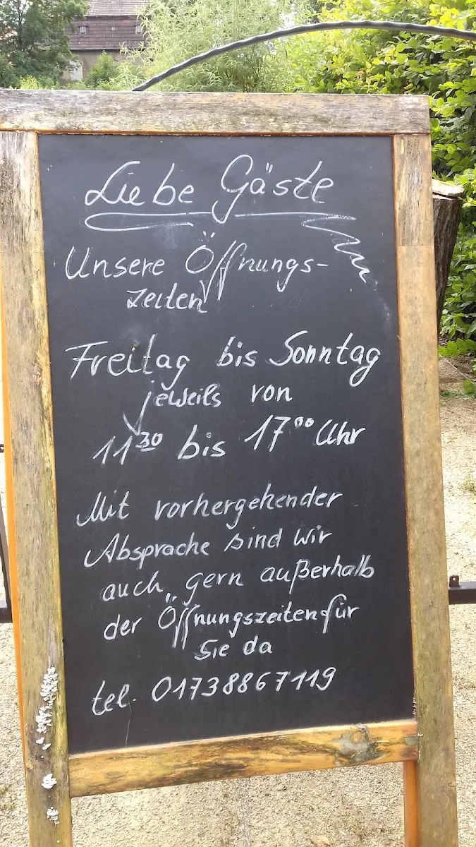 Speisekarte, Orangerie am Schloß Altdöbern