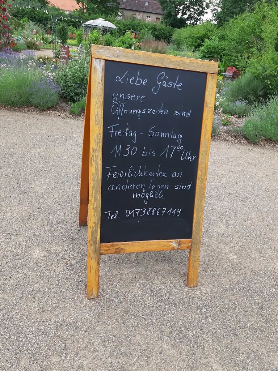 Speisekarte, Orangerie am Schloß Altdöbern