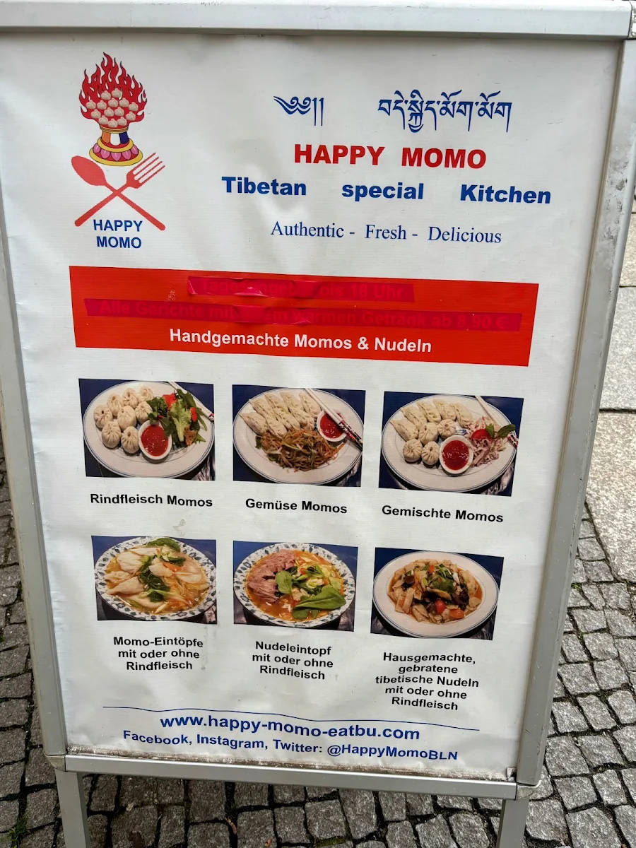 Speisekarte, Happy Momo