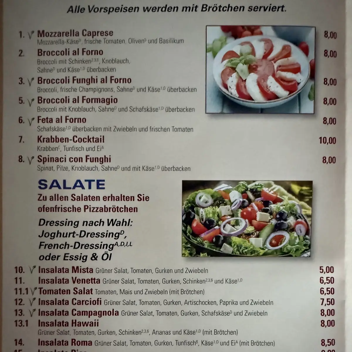 Speisekarte photo 2