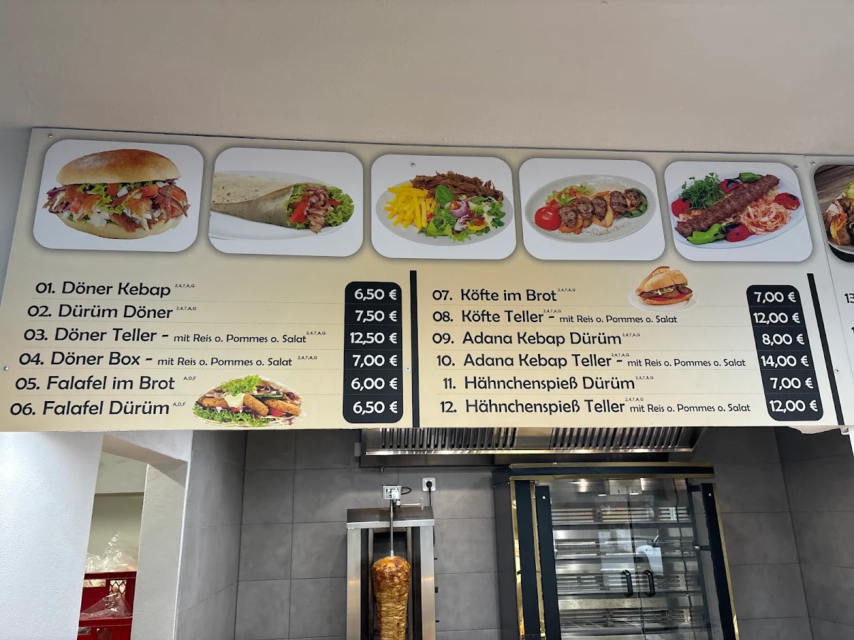 Speisekarte, Restaurant Istanbul In