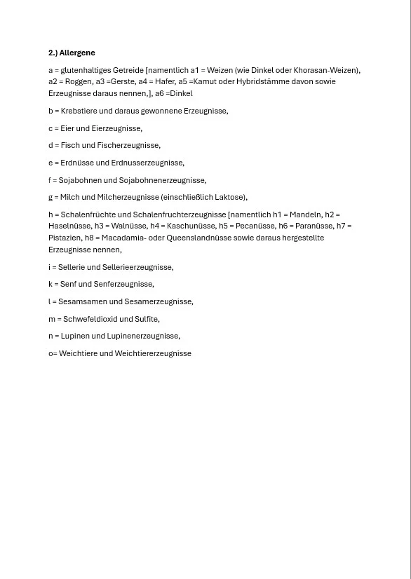 Speisekarte photo 9