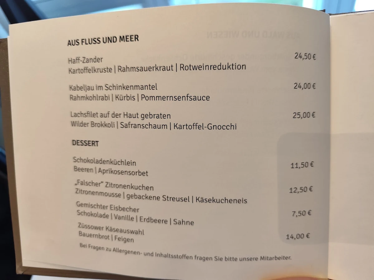 Speisekarte photo 2