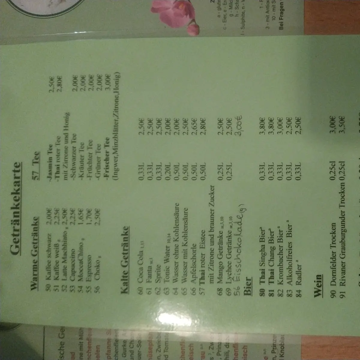 Speisekarte photo 5