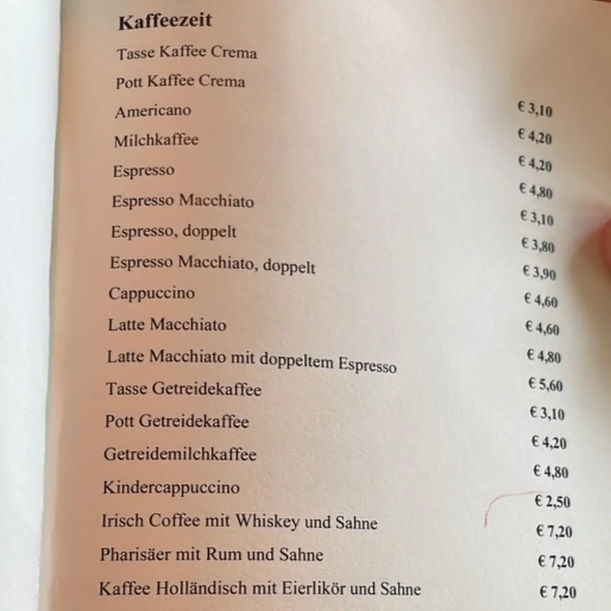 Speisekarte photo 3