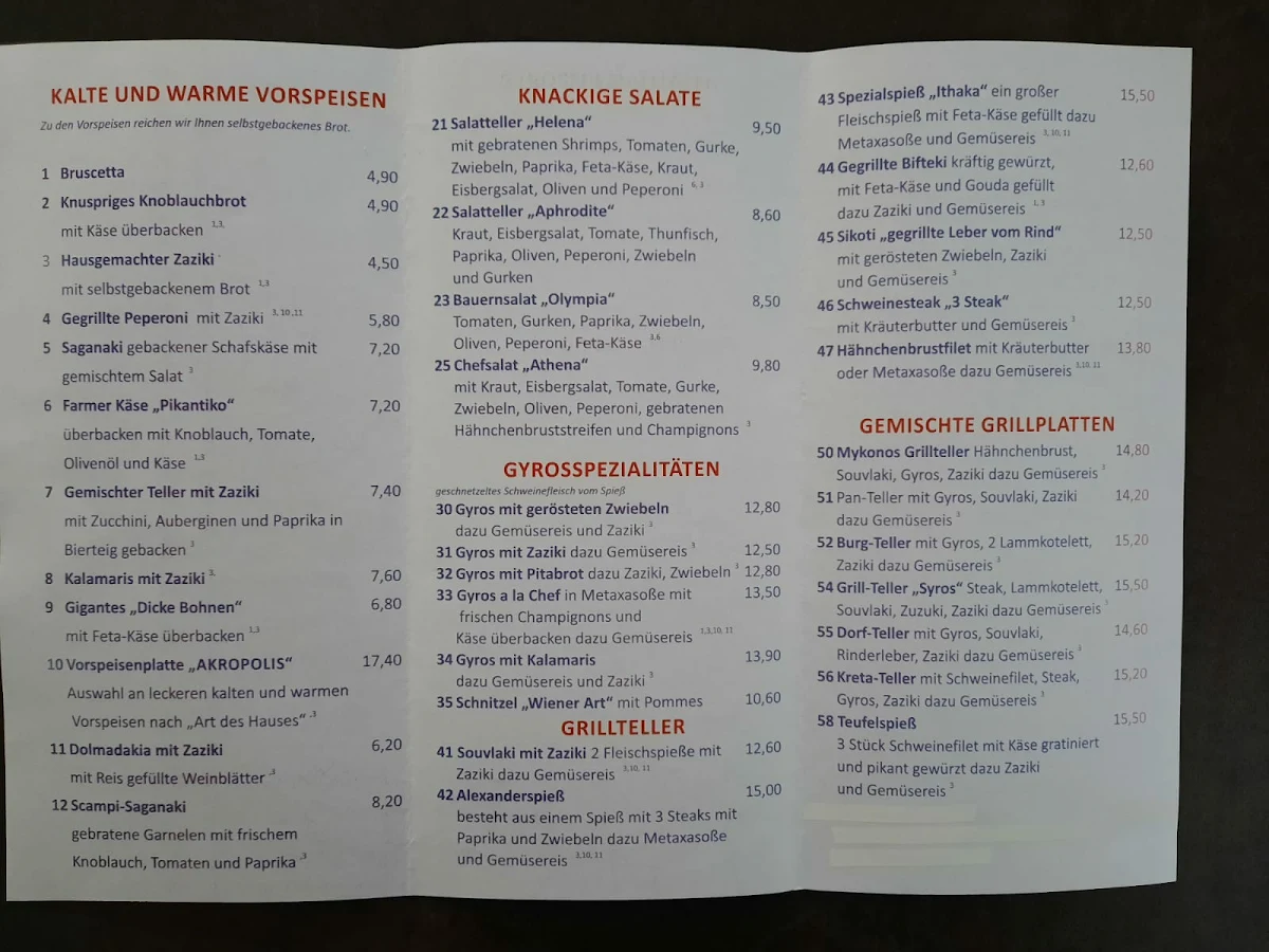 Speisekarte photo 2