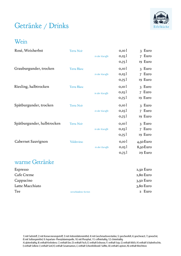 Speisekarte photo 2