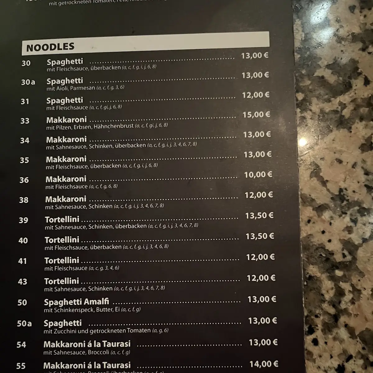 Speisekarte photo 1