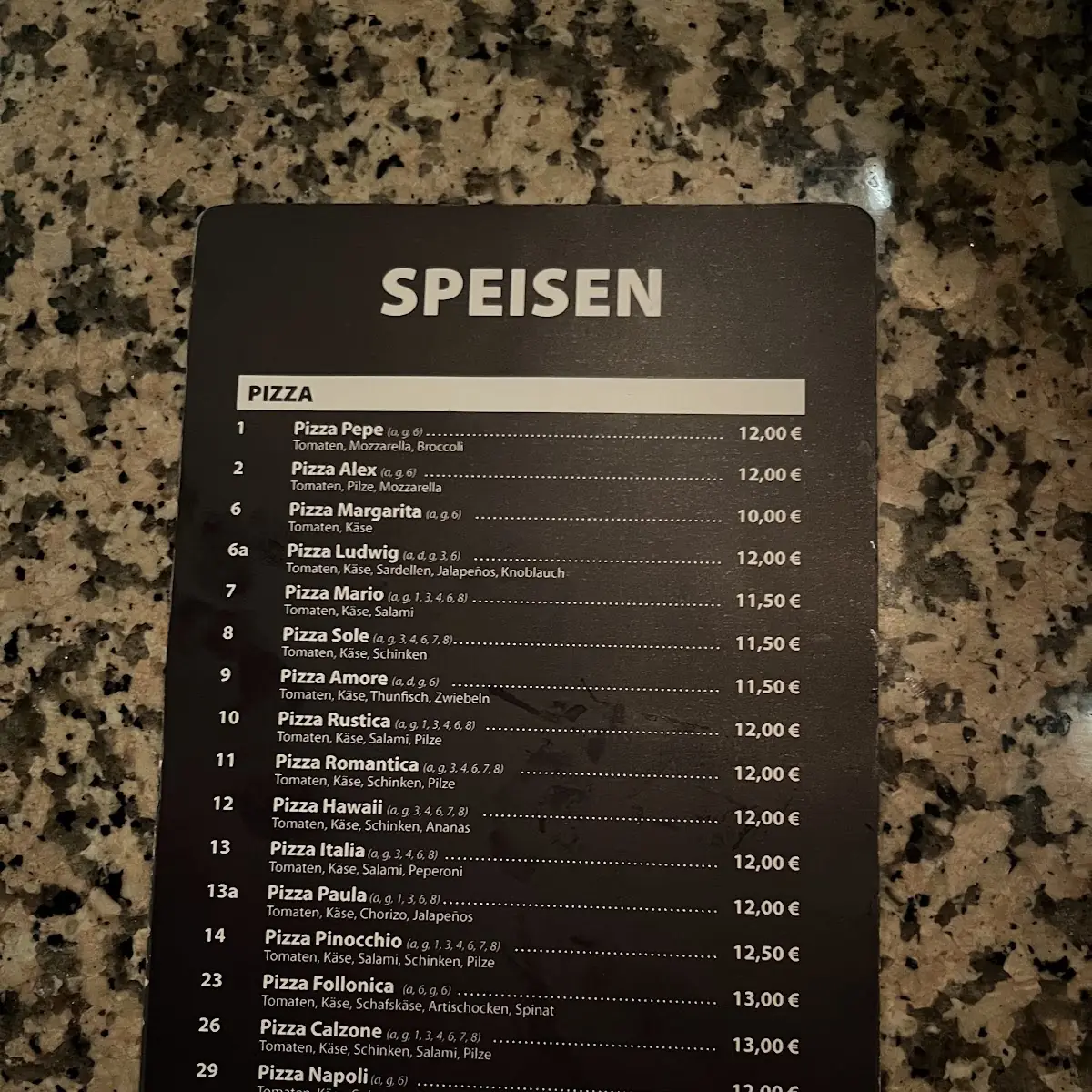 Speisekarte photo 2