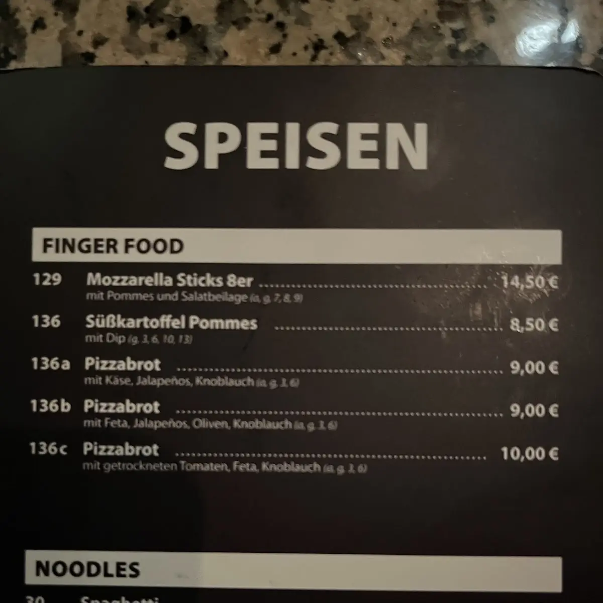 Speisekarte photo 3