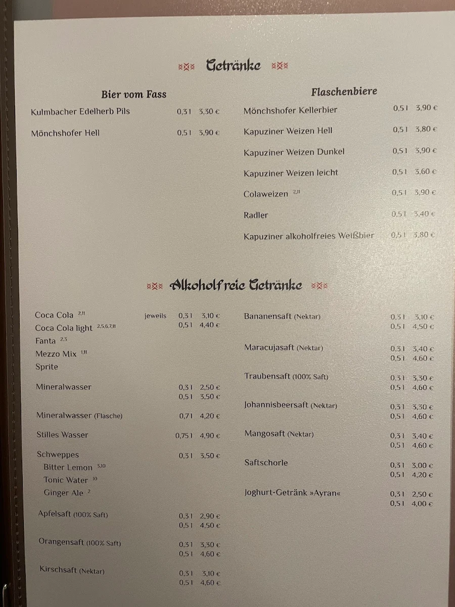 Speisekarte photo 3