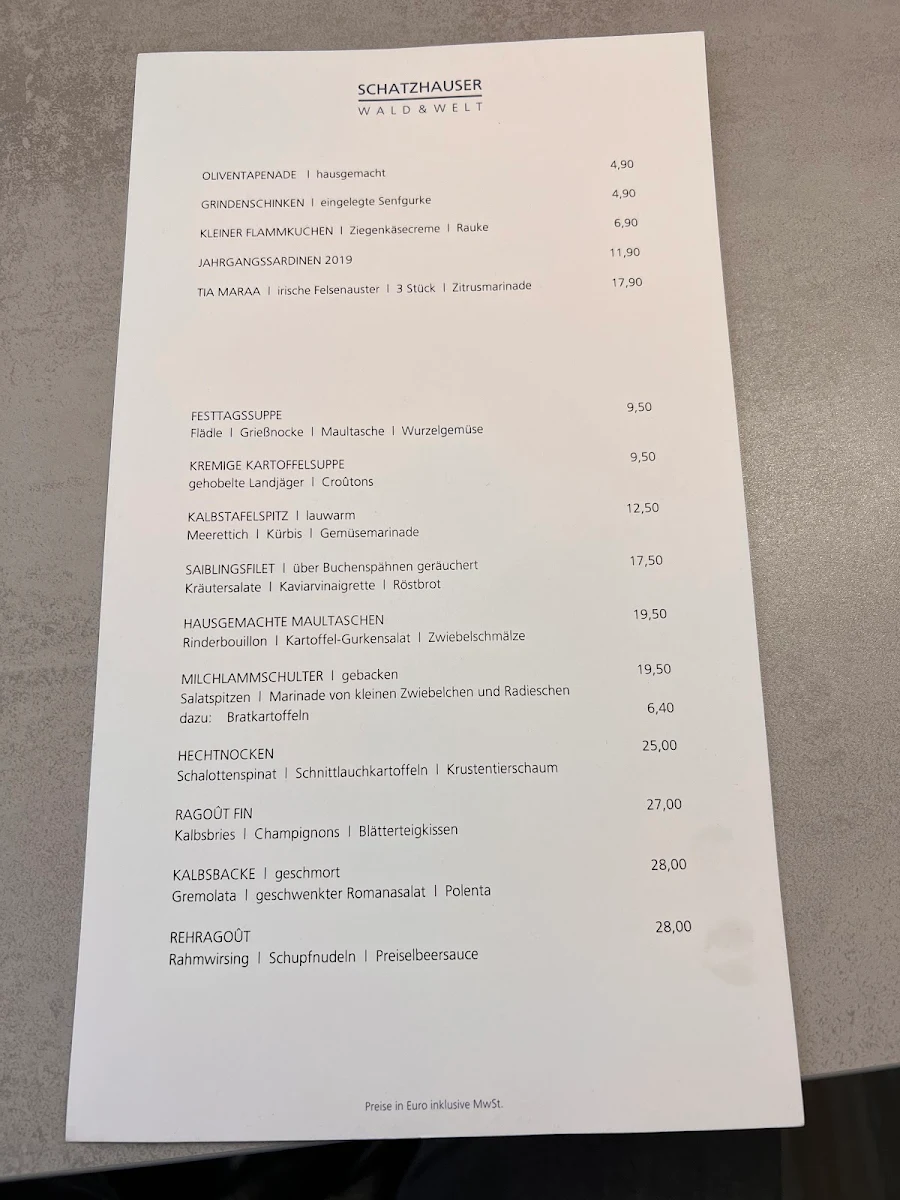 Speisekarte photo 2