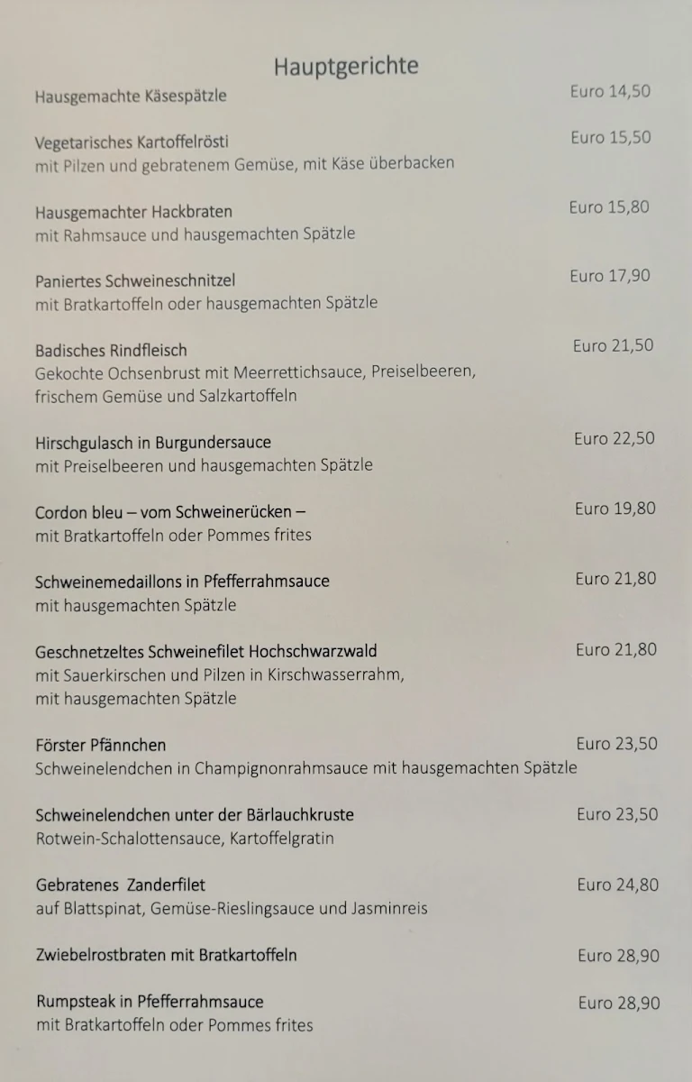 Speisekarte photo 1