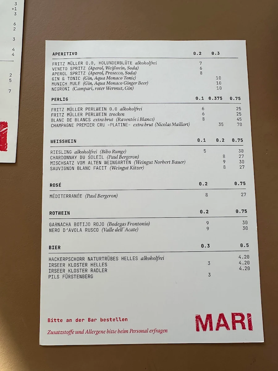 Speisekarte photo 2