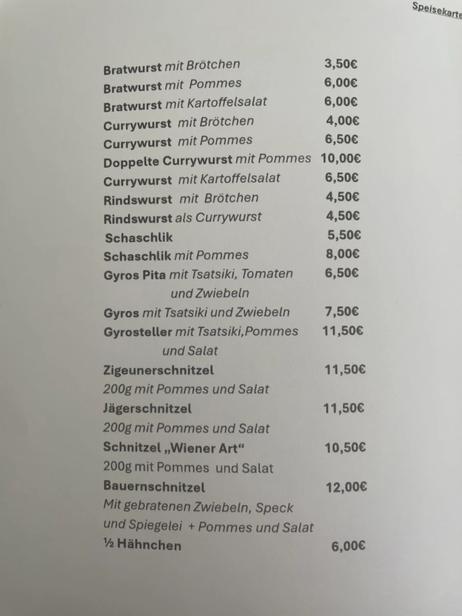 Speisekarte photo 2