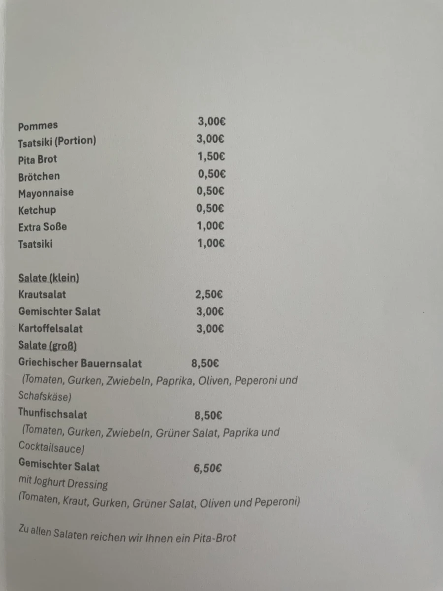 Speisekarte photo 3