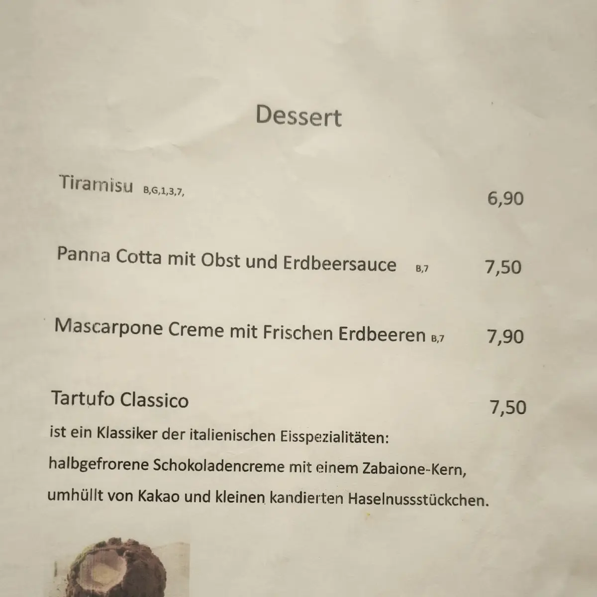 Speisekarte photo 3