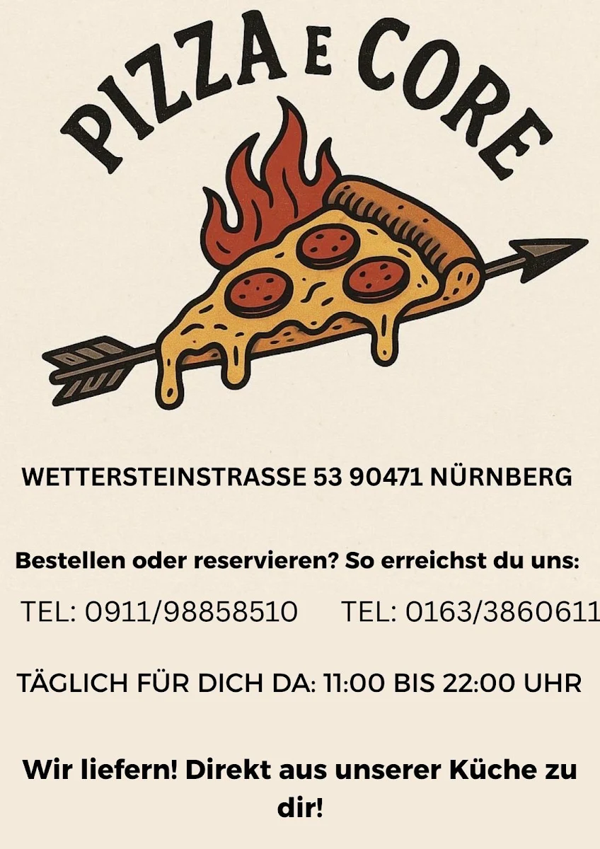 Speisekarte, PIZZA e CORE