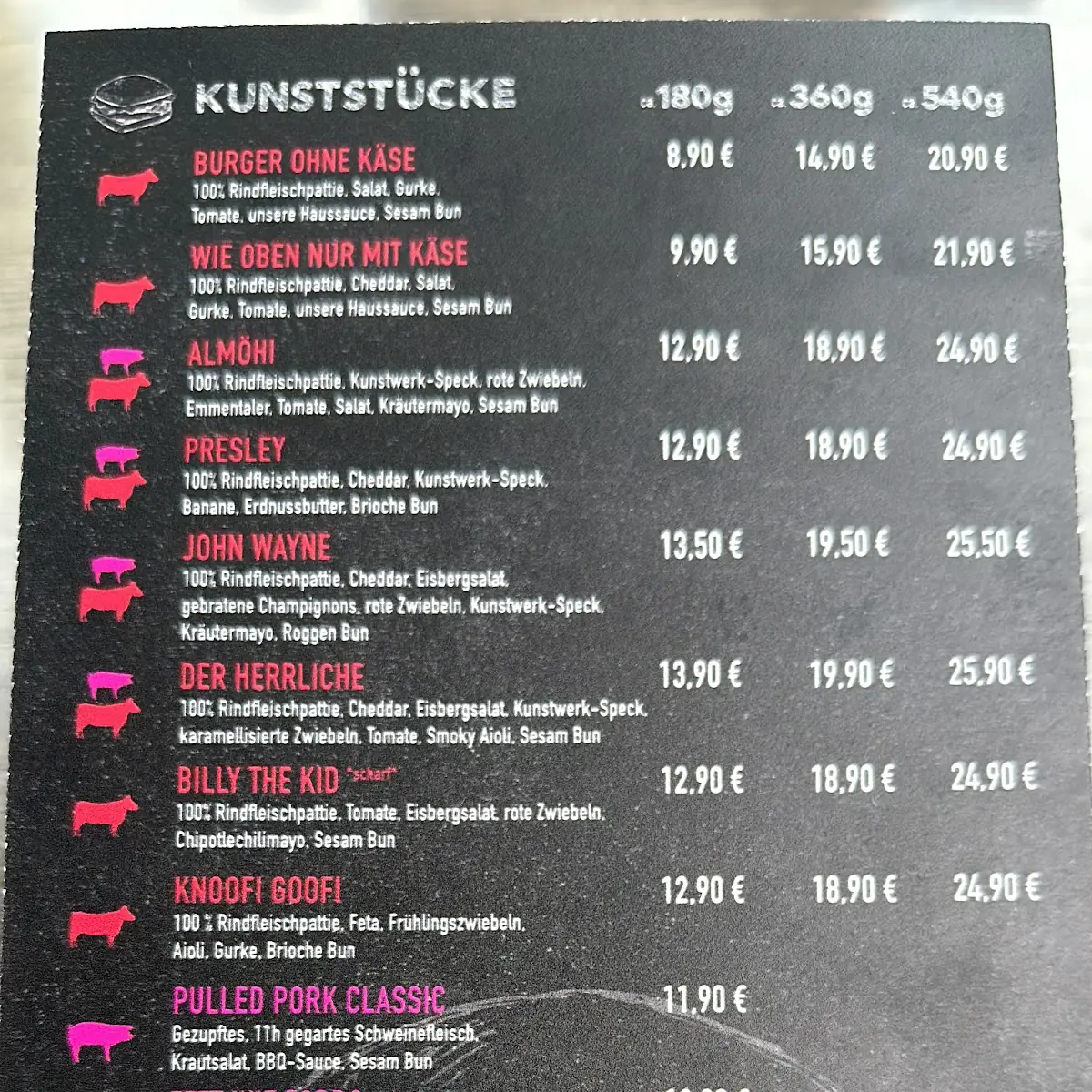 Speisekarte photo 5